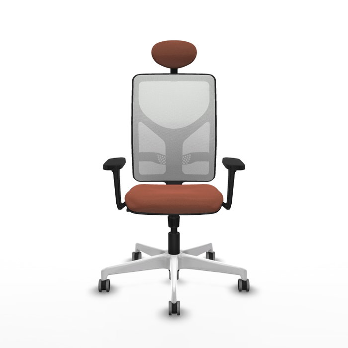 PIQUERAS Y CRESPO Silla de oficina Motilla con mecanismo Sincro, Marrón y Blanco PIQUERAS Y CRESPO Silla de oficina Motilla con mecanismo Sincro, Marrón y Blanco