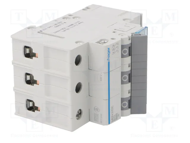 HAGER MBN313E Interruptor magnetotérmico 13A 3 polos 6kA
