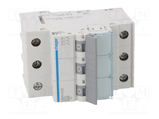 HAGER MBN313E Interruptor magnetotérmico 13A 3 polos 6kA