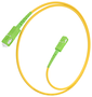 Aisens Latiguillo de Fibra Óptica G.657A2 9/125 SMF Simplex SC/APC-SC/APC Amarillo 1.0m