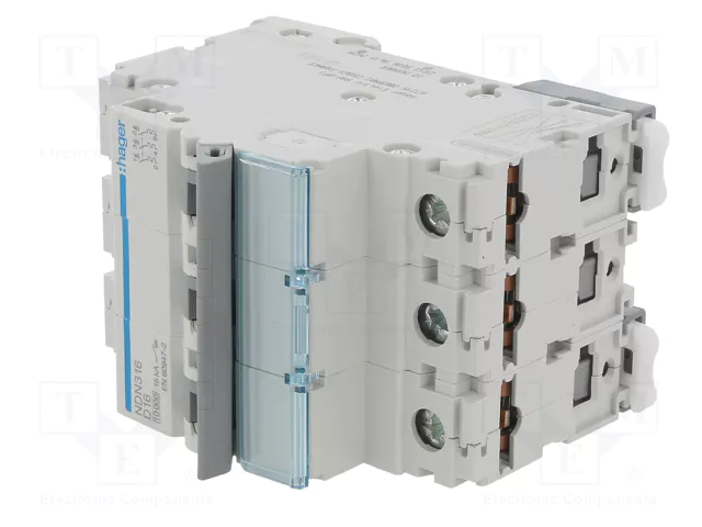 HAGER NDN316 Interruptor Magnetotérmico 16A 3 Polos 10kA