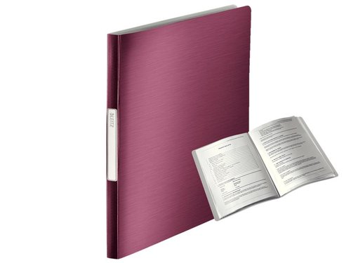 Leitz Escaparate Style Carpeta con 40 fundas Rojo Granate DIN A4 Leitz Escaparate Style Carpeta con 40 fundas Rojo Granate DIN A4