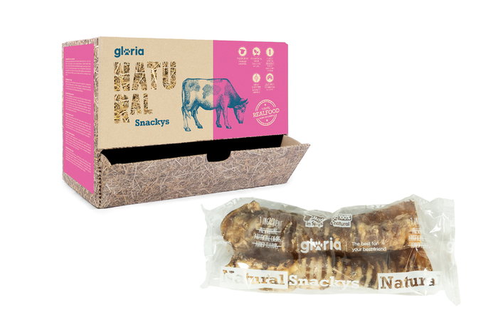 Snackys Traquea Vacuno 20 Packs Snack Natural para Perros 100% Vacuno Sin Aditivos