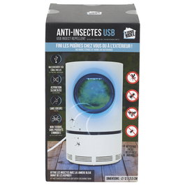 Trampa Para Mosquitos Usb Atrae y Succiona con Luz Azul