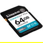 Kingston Tarjeta de Memoria SD Canvas Go! Plus 64GB UHS-I U3 V30 200MB/s SDG4/64GB