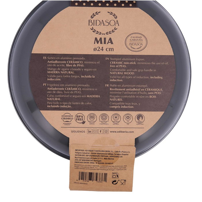 Sartén Aluminio Mia Bidasoa 24 cm