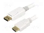 LOGILINK Cable DisplayPort a HDMI 2m Blanco