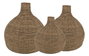 DKD Home Decor Pantalla Marron Set de 3 70 x 50 x 70 cm