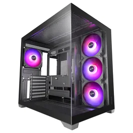 Mars gaming MCV5 Cristal Templado Panorámico ARGB Negra