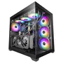 Mars gaming MCV5 Cristal Templado Panorámico ARGB Negra