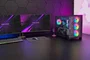 Mars gaming MCV5 Cristal Templado Panorámico ARGB Negra