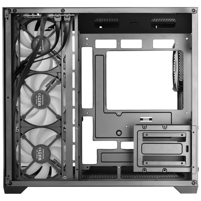 Mars Gaming MCV5 Caja PC ATX Cristal Templado Panorámico Negro con ARGB, Compatible GPU 416mm