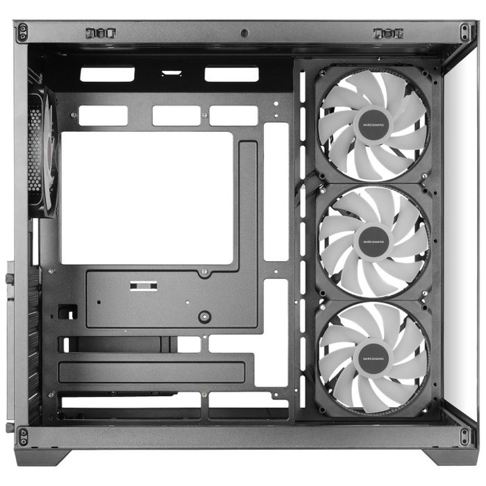 Mars Gaming MCV5 Caja PC ATX Cristal Templado Panorámico Negro con ARGB, Compatible GPU 416mm