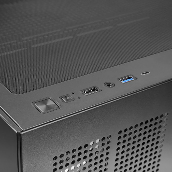 Mars Gaming MCV5 Caja PC ATX Cristal Templado Panorámico Negro con ARGB, Compatible GPU 416mm