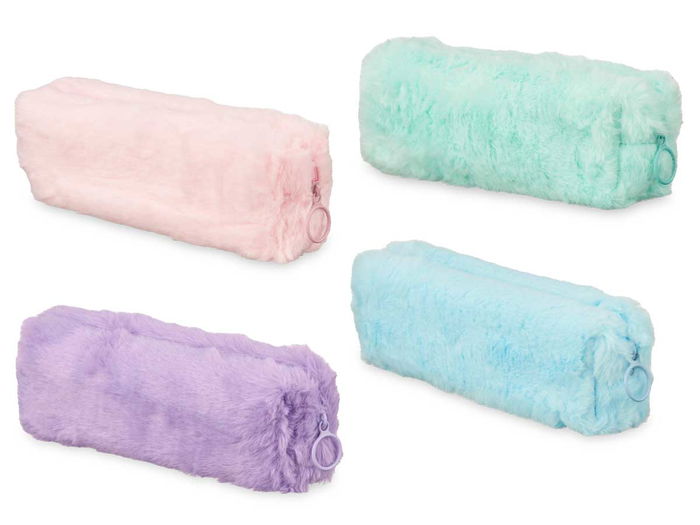 Pincello Estuche Rectangular Pompon Surtidos Tela 22x5x7cm (Set de 24)