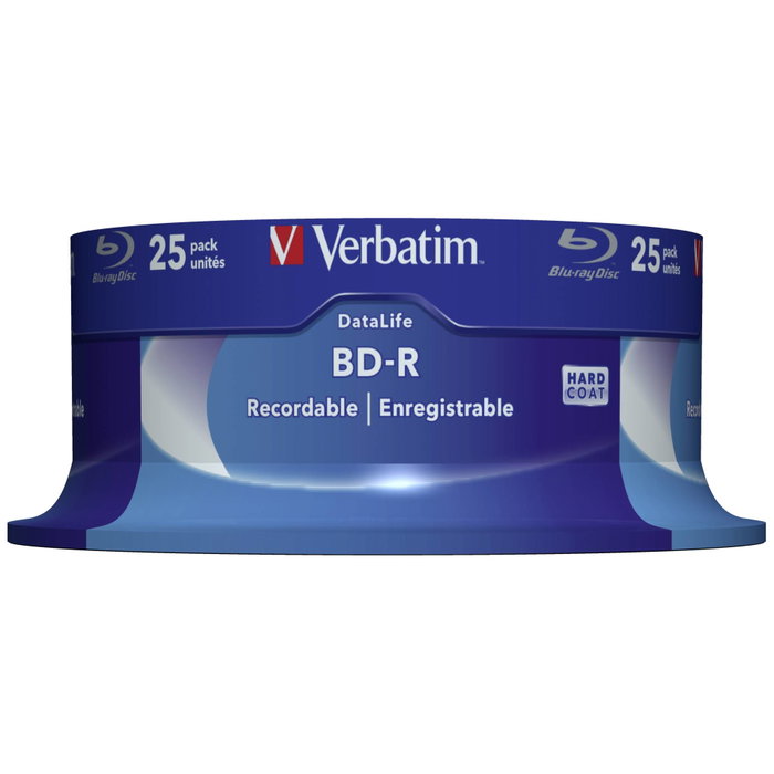 Verbatim Datalife BD-R Blu-Ray 25GB 6x Pack de 25