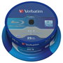 Verbatim BD-R Blu-Ray 25GB 6x Datalife Cakebox de 25 discos