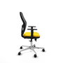 PIQUERAS Y CRESPO Silla de oficina Jorquera con mecanismo Sincro/Traslack Amarillo y Negro