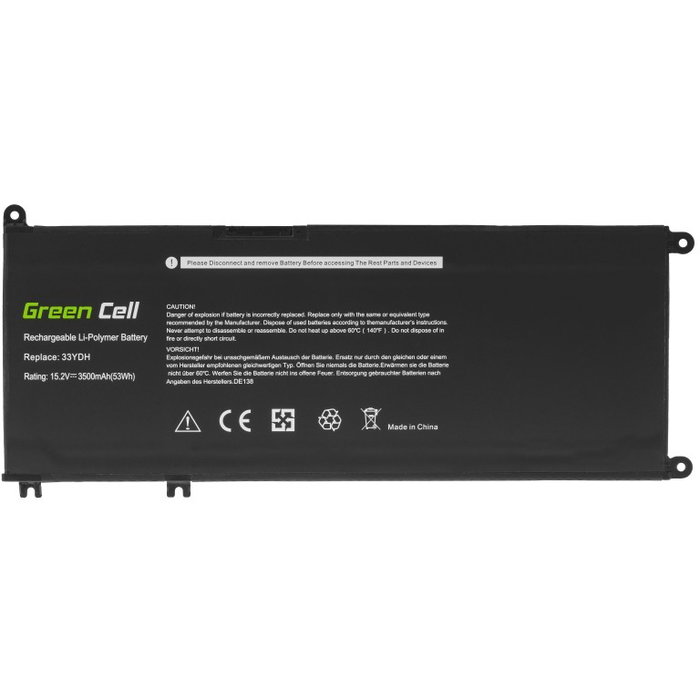 Green Cell Batería 33YDH para Dell Inspiron, 15,2V 3400mAh