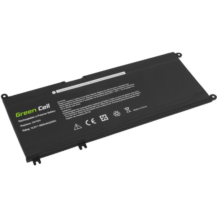 Green Cell Batería 33YDH para Dell Inspiron, 15,2V 3400mAh