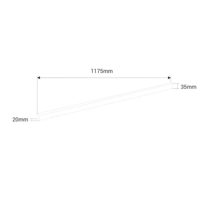 Regleta Panal 15W 117,5Cm 110Lm/W 220VAC Blanco Frío