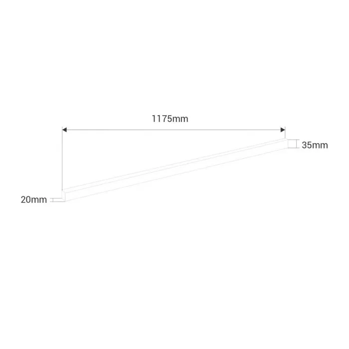 Regleta Panal 15W 117,5Cm 110Lm/W 220VAC Blanco Frío Regleta Panal 15W 117,5Cm 110Lm/W 220VAC Blanco Frío