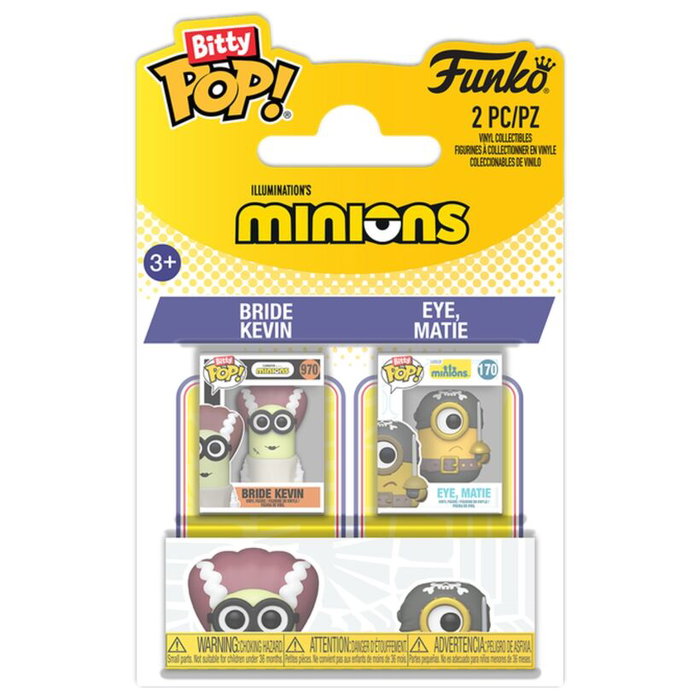 Funko Minions Bitty POP! Vinyl Figuras Bride Kevin & Eye, Matie Funko Minions Bitty POP! Vinyl Figuras Bride Kevin & Eye, Matie