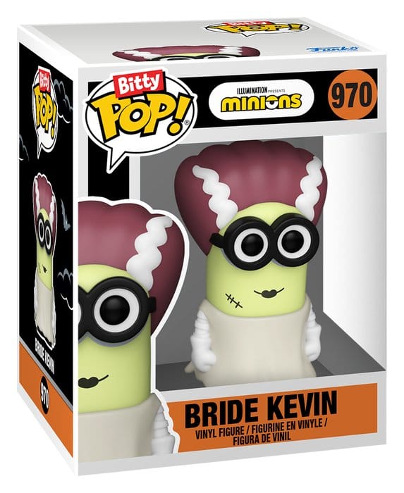 Minions Bitty POP! Vinyl Figuras Bride Kevin & Eye, Matie 2 cm