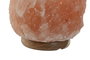 DKD Home Decor Lámpara de Sal del Himalaya Arabe de Sobremesa con Base de Acacia, Color Rosa y Marrón, 14 x certified de residuos.