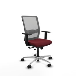 PIQUERAS Y CRESPO Silla de oficina Haches Granate y Gris