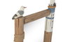 DKD Home Decor Espejo Marino dandou 26 Antique 3D, Blanco/Natural, Madera Reciclada y Cristal, 45x5x77 cm, 2 Unidades