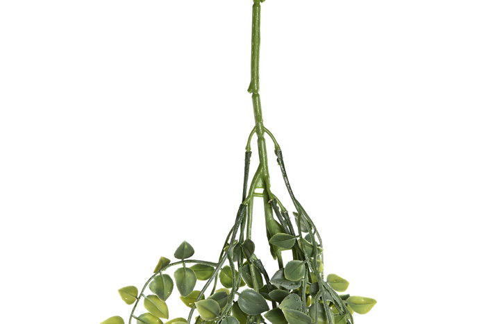 DKD Home Decor Planta Colgante Verde de PE y Hierro