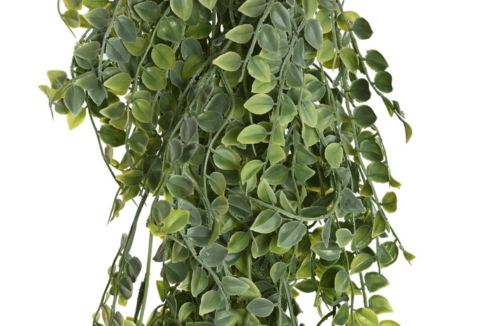 DKD Home Decor Planta Colgante Verde de PE y Hierro