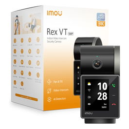 Imou IP Cámara de Seguridad Interior Rex VT Pro 5MP 3K WLAN con Visión Nocturna 20m, Auto-Seguimiento y Micrófono