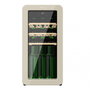 Cecotec Vinoteca Bolero GrandSommelier Origin 18 Hit 18 botellas retro beige NoFrost display LED