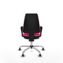 PIQUERAS Y CRESPO Silla de oficina Elche Rosa con Brazos Fijos