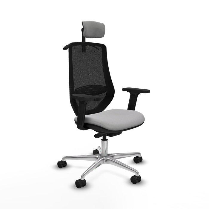 PIQUERAS Y CRESPO Silla de oficina Mardos con mecanismo Sincro/Traslack Gris claro/Negro PIQUERAS Y CRESPO Silla de oficina Mardos con mecanismo Sincro/Traslack Gris claro/Negro