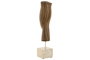 DKD Home Decor Figura de Resina Cara Marrón y Blanco