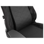 Genesis Silla Gaming Nitro 890 G2, Negra, Acolchado Tela/Piel, Respaldo Ajustable 0-160°, Peso Máx. 150 kg, Asiento 52x56.5 cm