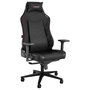 Genesis Silla Gaming Nitro 890 G2, Negra, Acolchado Tela/Piel, Respaldo Ajustable 0-160°, Peso Máx. 150 kg, Asiento 52x56.5 cm