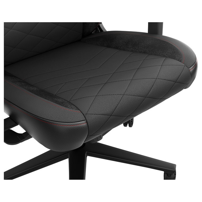 Genesis Silla Gaming Nitro 890 G2, Negra, Acolchado Tela/Piel, Respaldo Ajustable 0-160°, Peso Máx. 150 kg, Asiento 52x56.5 cm