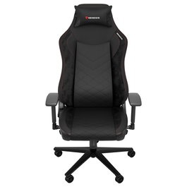 Genesis Silla Gaming Nitro 890 G2, Negra, Acolchado Tela/Piel, Respaldo Ajustable 0-160°, Peso Máx. 150 kg, Asiento 52x56.5 cm