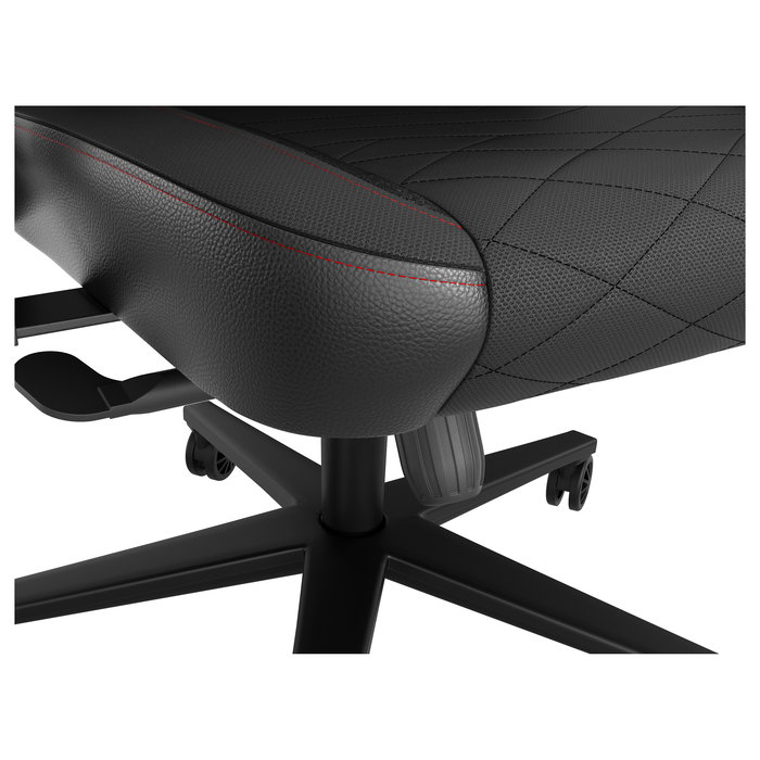 Genesis Silla Gaming Nitro 890 G2, Negra, Acolchado Tela/Piel, Respaldo Ajustable 0-160°, Peso Máx. 150 kg, Asiento 52x56.5 cm