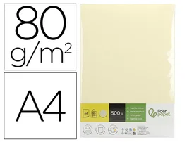 Liderpapel Papel de color DIN A4 Crema 80 g 500 hojas