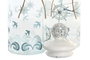 DKD Home Decor Bote de Cristal y Gres Stella Maris 1200ml Azul