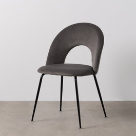 Ixia Silla Taupe Tejido-Metal Contract