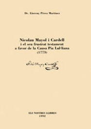N. Mayol Cardell. Testament, Llorenç Pérez Martinez - MOLL EDITORIAL
