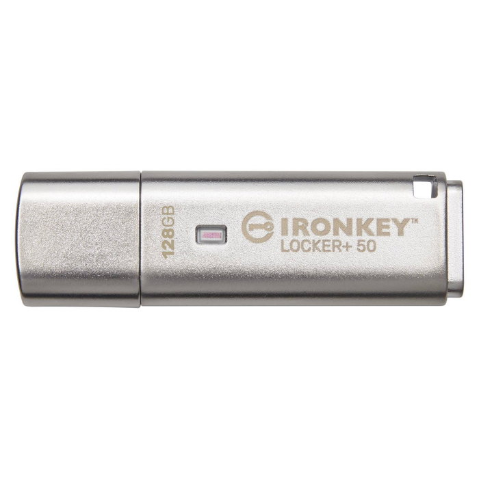 Kingston IronKey Locker+ 50 128GB IKLP50 USB 3.2 con cifrado AES de 256 bits