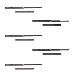 Emuca Lote de 5 juegos de guías para cajones, de bolas, altura 45mm, profundidad 500mm, extracción total, Negro