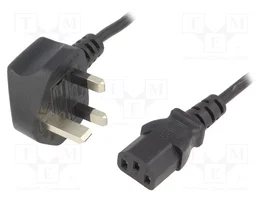 ESPE Cable de alimentación H03VV-F 1,8m Negro